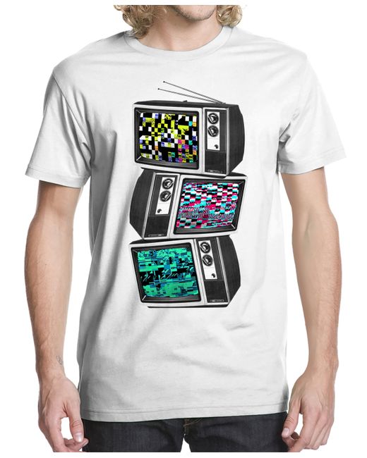 Buzz Shirts Glitched Tv Graphic T-shirt