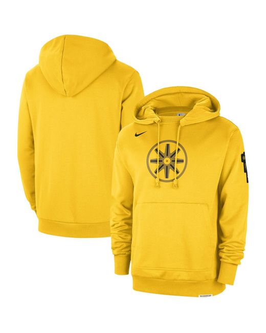 Nike Distressed State Warriors 2023/24 City Edition Courtside Standard Issue Pullover Hoodie