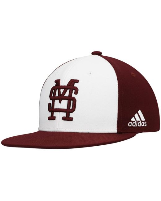 Adidas and Maroon Mississippi State Bulldogs Team On-Field Baseball Fitted Hat