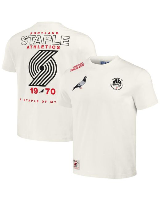 Staple Nba x Distressed Portland Trail Blazers Home Team T-shirt