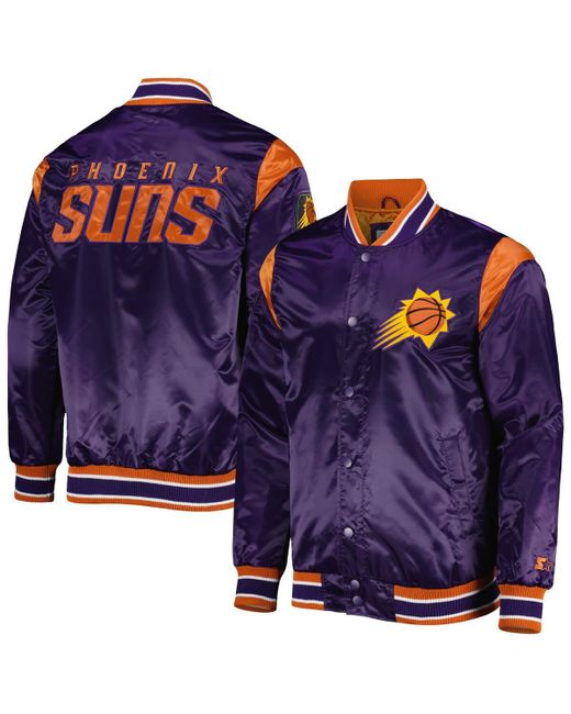 Starter Phoenix Suns Force Play Satin Full-Snap Varsity Jacket