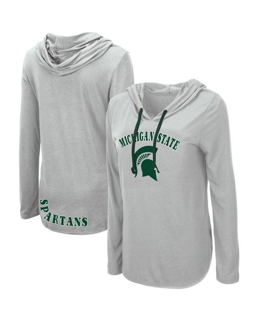 Colosseum Michigan State Spartans My Lover Lightweight Hooded Long Sleeve T-shirt