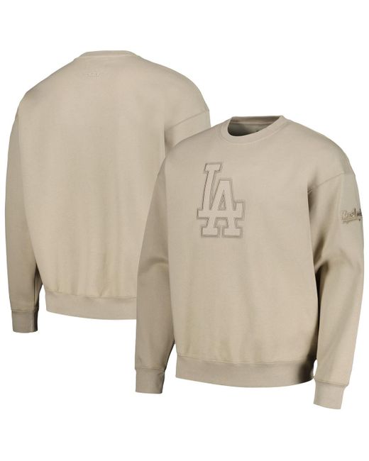Pro Standard Los Angeles Dodgers Neutral Drop Shoulder Pullover Sweatshirt