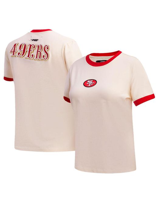 Pro Standard Distressed San Francisco 49ers Retro Classic Ringer T-shirt