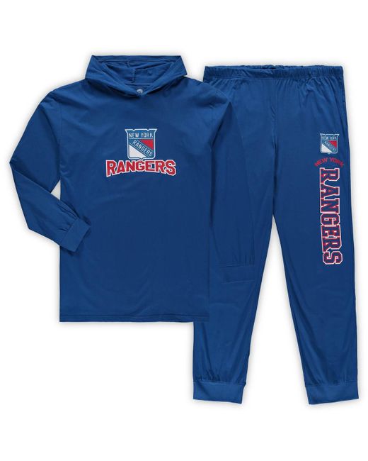 Concepts Sport New York Rangers Big and Tall Pullover Hoodie Joggers Sleep Set