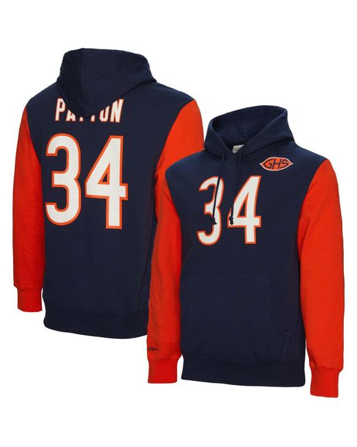 Mitchell & Ness Walter Payton Chicago Bears Retired Player Name and Number Pullover Hoodie