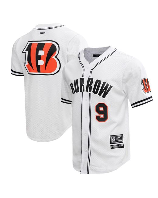 Pro Standard Joe Burrow Cincinnati Bengals Baseball Player Button-Up Shirt