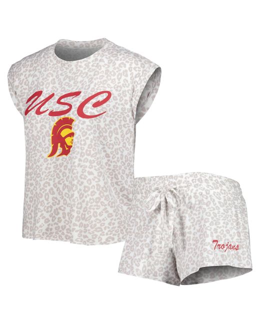 Concepts Sport Usc Trojans Montana T-shirt and Shorts Sleep Set