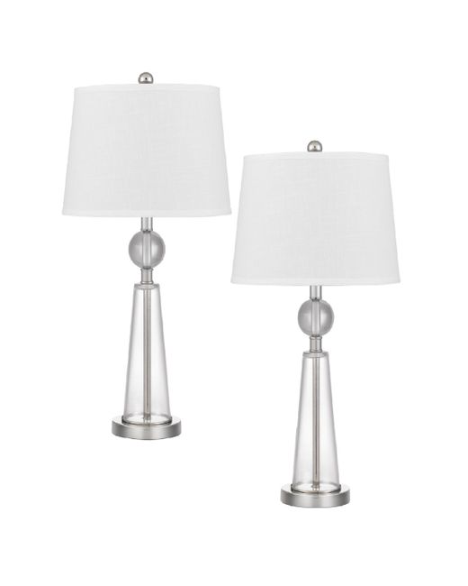 Cal Lighting Almere 28.5 Height Table Lamp Set Glass