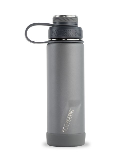 Ecovessel Boulder Trimax Insulated Stainless Steel Bottle Strainer and Silicone Bumper