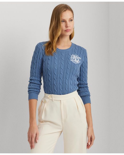 Lauren Ralph Lauren Cotton Cable-Knit Sweater