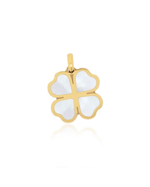 The Lovery Mother of Pearl Lucky Clover Charm