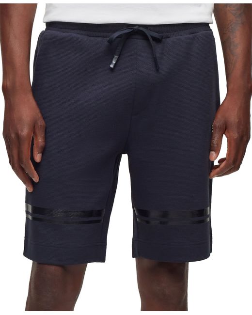 Hugo Boss Boss by Mirror-Effect Relaxed-Fit Shorts