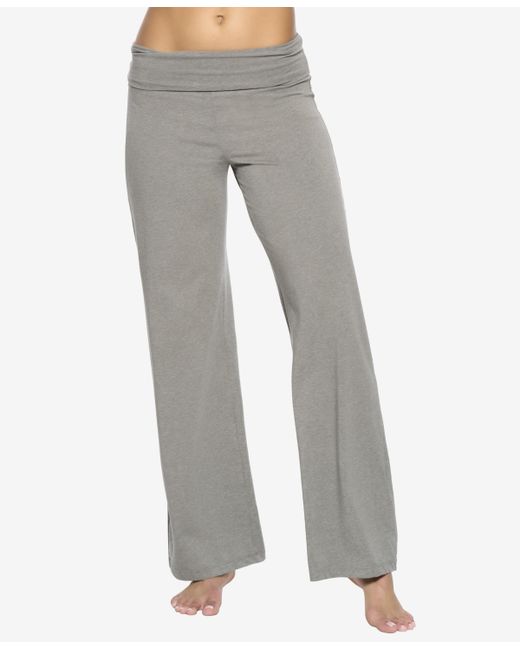 Felina Naturally Soft Wide Leg Roll Over Pant