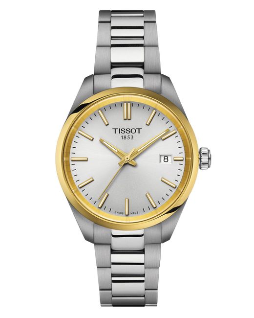 Tissot Swiss Pr 100 Stainless Steel Bracelet Watch 34mm