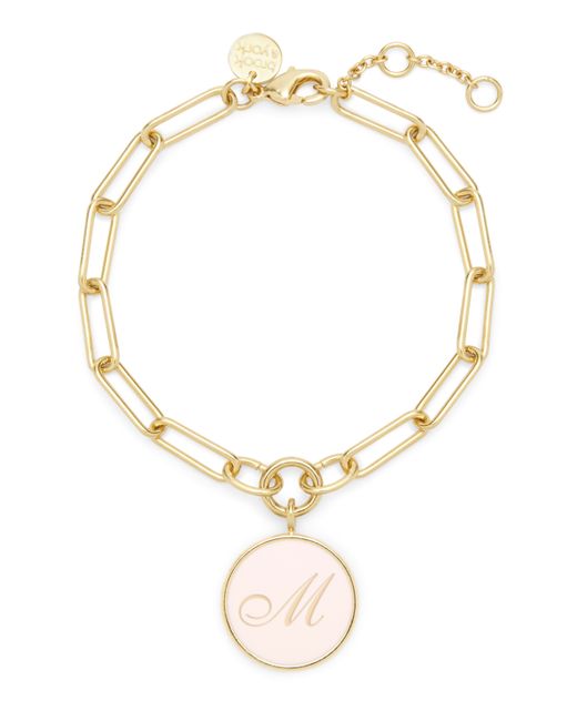 Brook & York Callie Enamel Initial Gold-Plated Bracelet