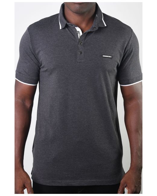 Members Only Basic Short Sleeve Snap Button Polo