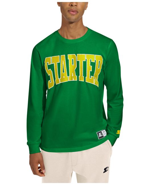Starter Asher Classic-Fit Logo Graphic Long-Sleeve T-Shirt