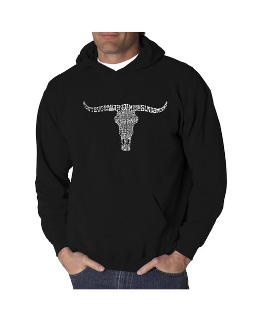 La Pop Art Word Art Hooded Sweatshirt Outlaws