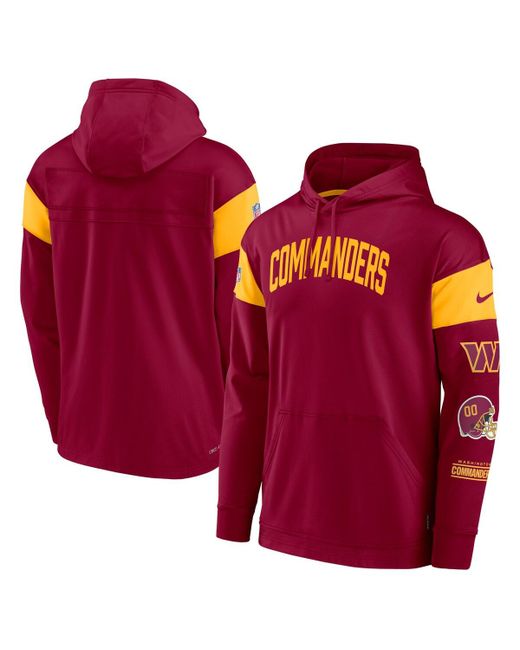 Nike Washington Commanders Sideline Athletic Arch Jersey Performance Pullover Hoodie