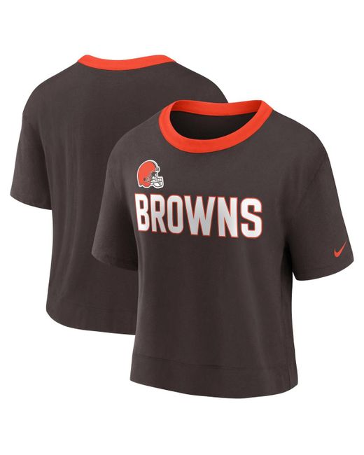 Nike Cleveland Browns High Hip Fashion Cropped Top