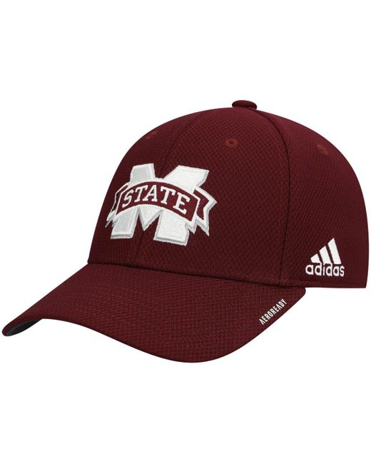 Adidas Mississippi State Bulldogs 2021 Sideline Coaches Aeroready Flex Hat