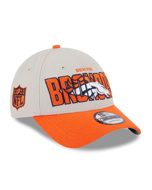 New Era Orange Denver Broncos 2023 Nfl Draft 9FORTY Adjustable Hat