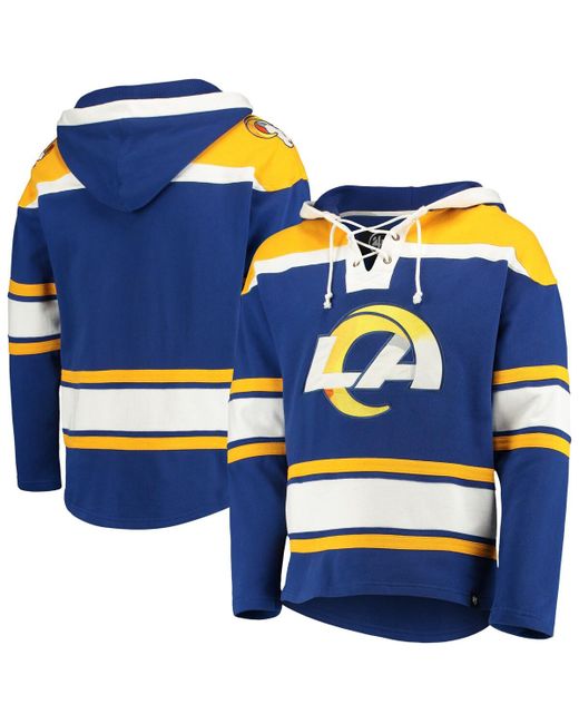 '47 Brand 47 Brand Los Angeles Rams Lacer V-Neck Pullover Hoodie