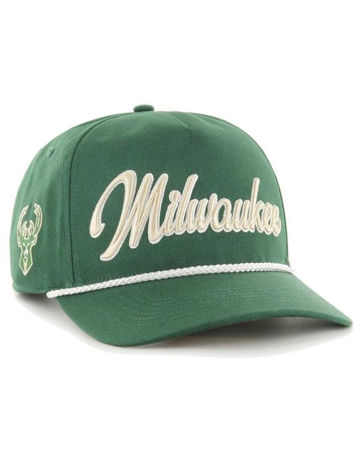 '47 Brand 47 Brand Milwaukee Bucks Overhand Logo Hitch Adjustable Hat