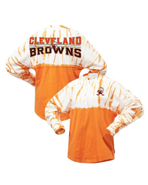 Fanatics Distressed Cleveland Browns Vintage-Like Bamboo Spirit Jersey Long Sleeve T-shirt