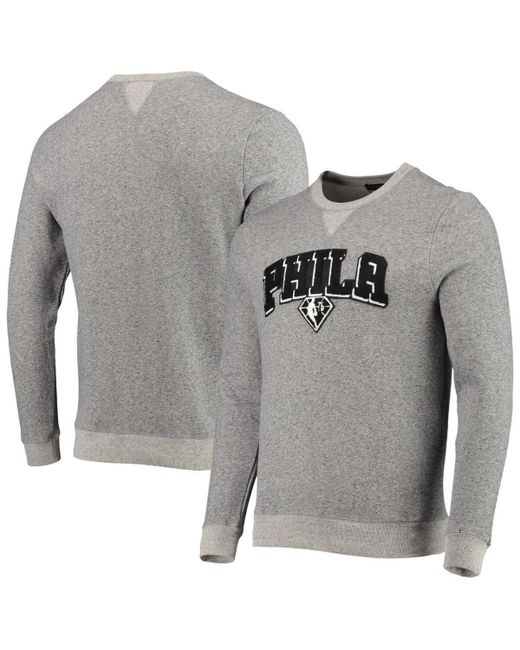 Junk Food Philadelphia 76ers Marled French Terry Pullover Sweatshirt