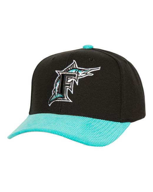 Mitchell & Ness Florida Marlins Corduroy Pro Snapback Hat