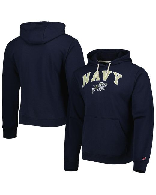 League Collegiate Wear Midshipmen Arch Essential Fleece Pullover Hoodie