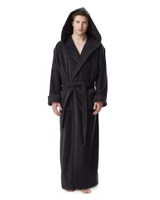 Arus Thick Full Ankle Length Hooded Turkish Cotton Bathrobe