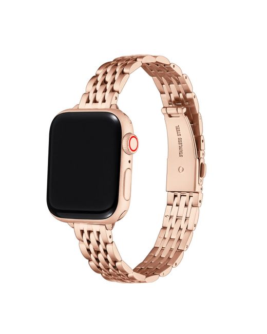 Posh Tech Rainey Skinny Stainless Steel Alloy Link Band for Apple Watch 44mm
