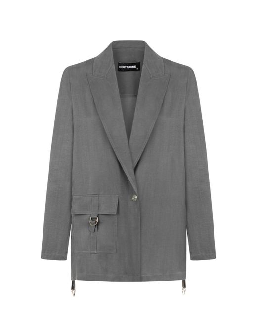 Nocturne Double-Breasted Jacket with Pockets