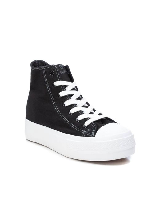 Xti Canvas High-Top Sneakers By