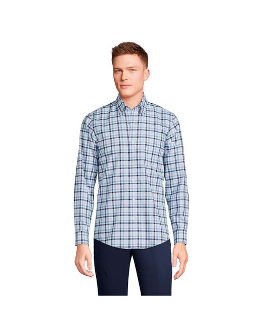 Lands' End Traditional Fit No Iron Twill Shirt