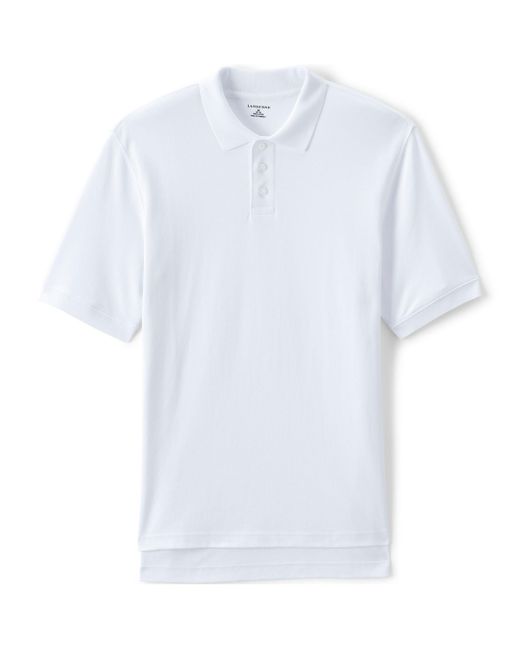 Lands' End School Uniform Short Sleeve Interlock Polo Shirt