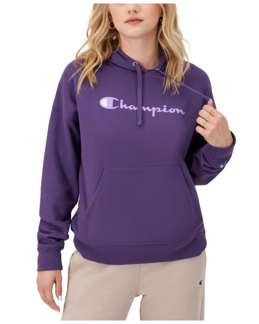 Champion Relaxed Logo Fleece Sweatshirt Hoodie