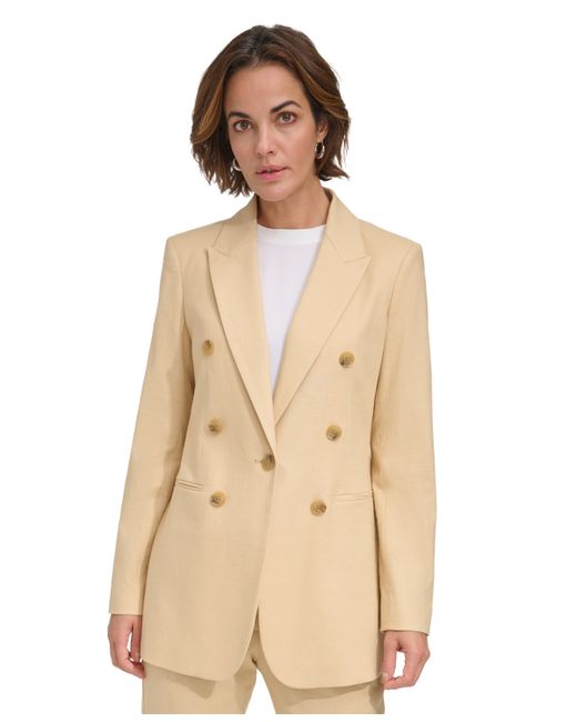 Dkny Faux-Double-Breasted Button-Front Blazer
