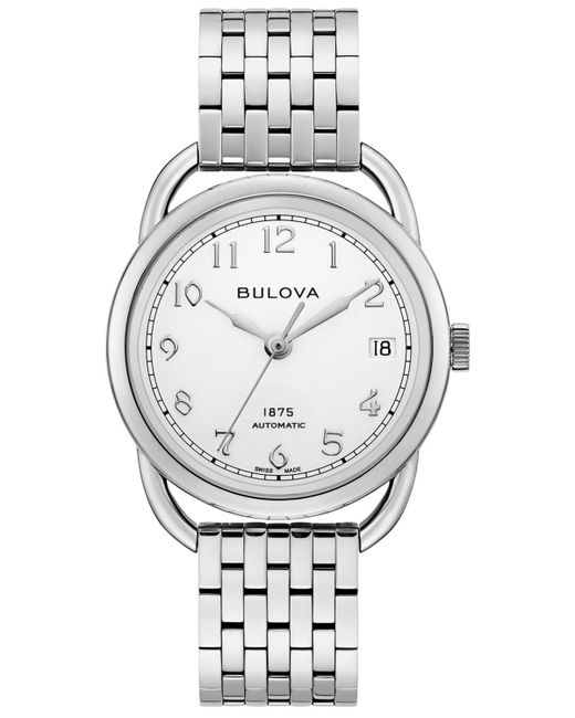 Bulova Limited Edition Swiss Automatic Joseph Stainless Steel Bracelet Watch 34.5mm