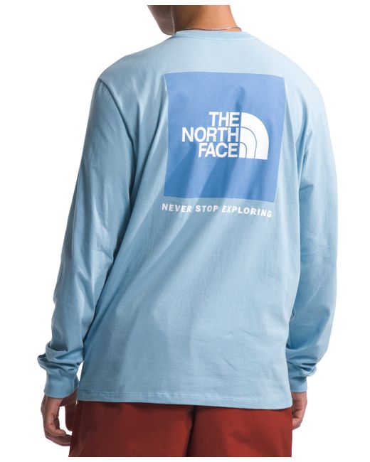 The North Face Box Nse Standard-Fit Logo Graphic Long-Sleeve T-Shirt