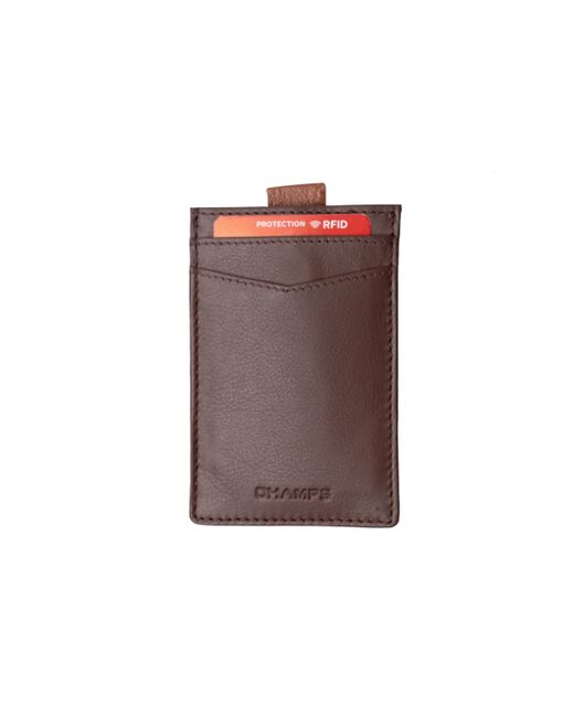 Champs Smart Tap Leather Rfid Card Holder Gift Box