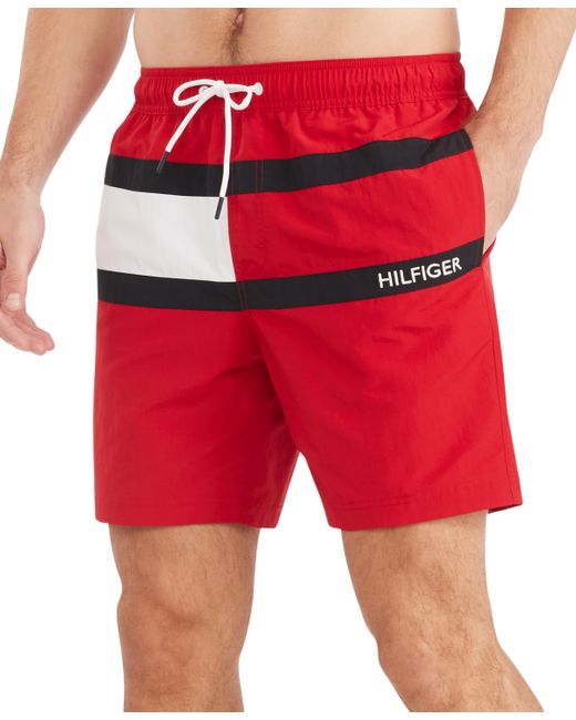 Tommy Hilfiger Tommy Flag 7 Swim Trunks Created for