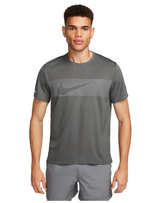 Nike Miller Flash Dri-fit Uv Running T-Shirt reflective Silv