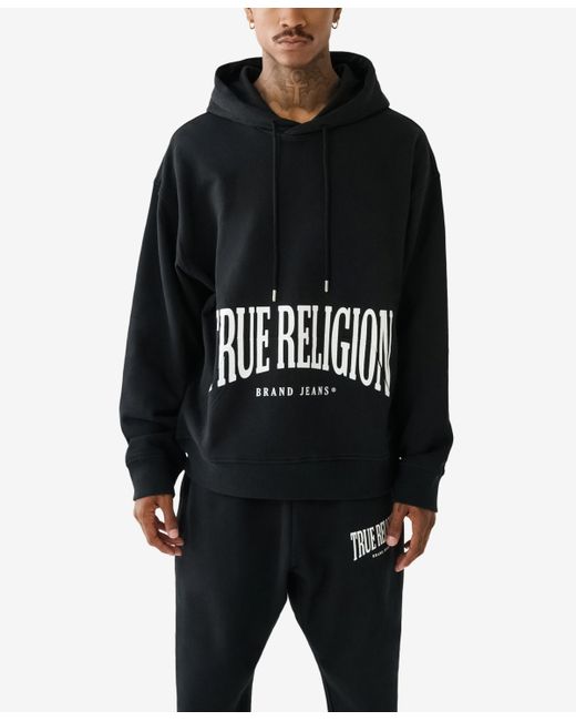 True Religion Relaxed Stretch Arch Hoodie