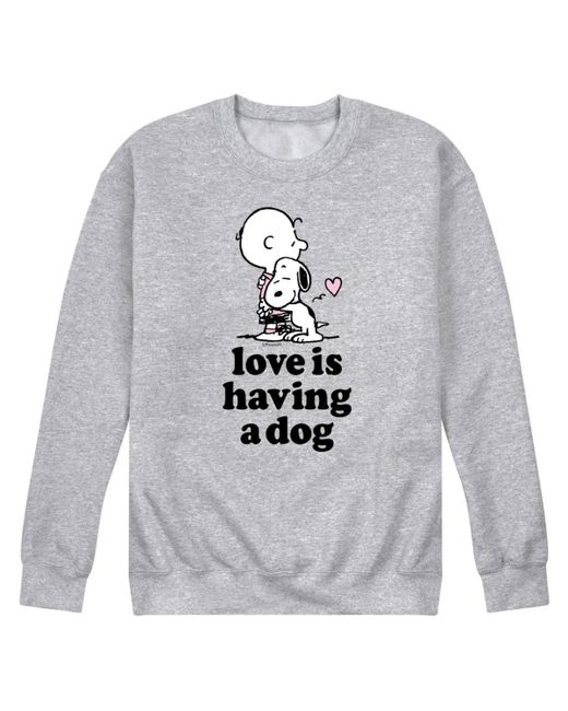 Airwaves Peanuts Love is Having a Dog Fleece Sweatshirt