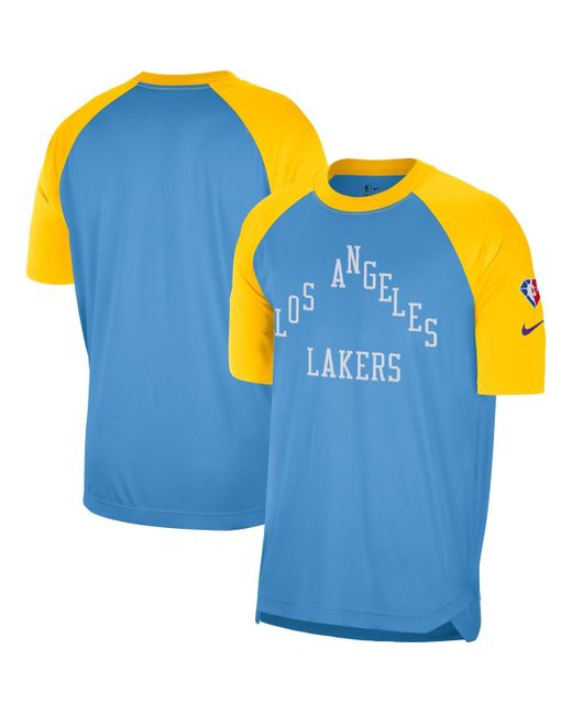 Nike and Gold-Tone Los Angeles Lakers 2021/22 City Edition Pregame Warm-up Shooting T-shirt Gold