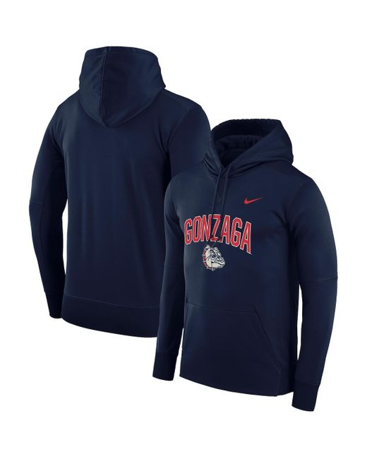 Nike Gonzaga Bulldogs Arch Over Logo Pullover Hoodie